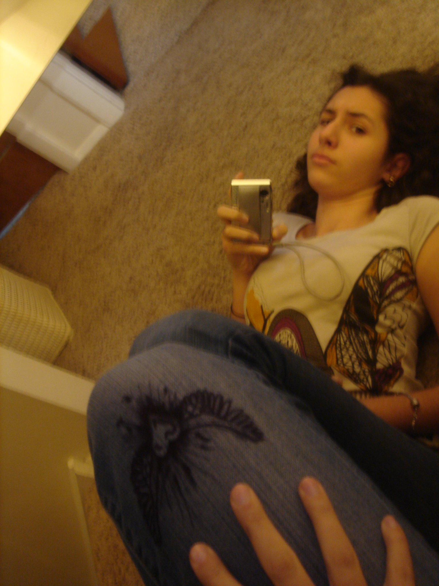 ballpoint pen on jean (circa 2012)